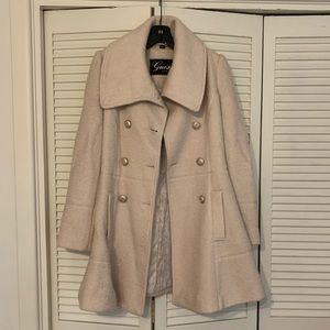GUESS TAN PEA COAT